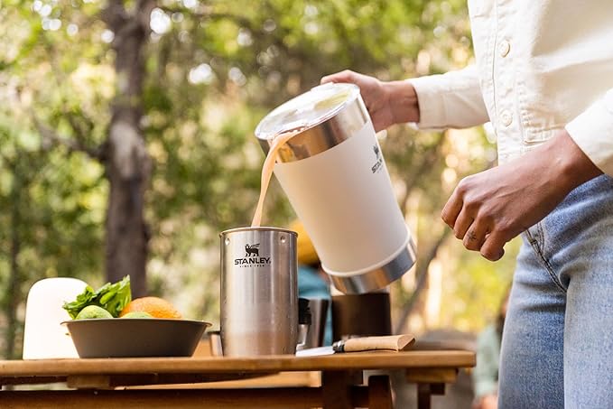 Stanley Stay-Chill Pitcher 64 oz | Cold Water, Beer, and Drink Pitcher with Lid | Large Capacity Durable Beverage Container with Handle | Insulated Stainless Steel | BPA-Free