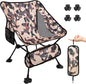 ATEPA Backpacking Chair, Ultralight Folding Portable Small Camping Chairs for Adults Compact Foldable Beach Seat with Anti-Sinking Feet & Aluminum Frame for Outdoor Hiking Travel Fishing