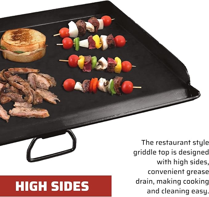 Camp Chef 2-Burner Griddle - Professional Flat Top Griddle for Camp Chef Cooking Systems - Outdoor Cooking Equipment - Fits 14" Cooking Systems