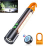 Magnetic Rechargeable Flashlights,2000LM 5000mAh High Lumens Flashlight with 9 Modes,Waterproof, Adjustable,Powerful Flashlight,Multi-Flashlights for Car,Home,Hiking,Camping