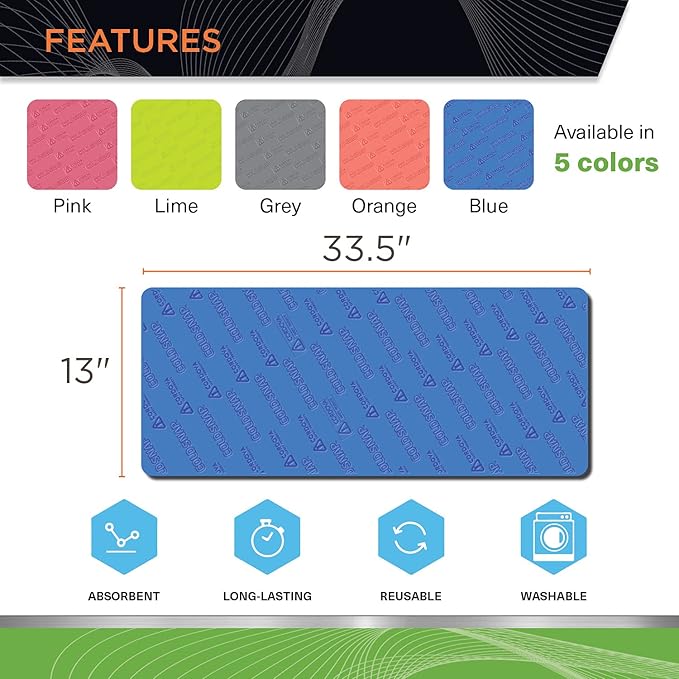 Cordova CT200 Coldsnap Cooling Towel, Lime Super Absorbent & EVAporative Pva Material, 33.5 X 13 Inches