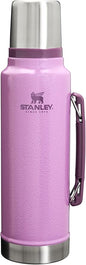 Stanley Classic Legendary Vacuum Bottle 1.5 qt | Wide Mouth with Leakproof Cup Lid | Keep Drinks Hot or Cold | Packable for Travel | Insulated Stainless Steel Thermos | BPA-Free | Hammertone Lilac