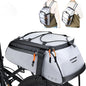 WOTOW Bike Rear Rack Bag - 10L Large Full Reflective Waterproof Trunk Bag, Multifunctional Bicycle Back Seat Cargo Carrier with Shoulder Strap(Full Reflective)
