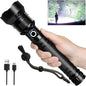 Rechargeable Flashlights 990, 000 High Lumens, Super Bright LED Flashlight Powerful Flash Lights with 5 Modes & Waterproof for Home Camping Emergencies