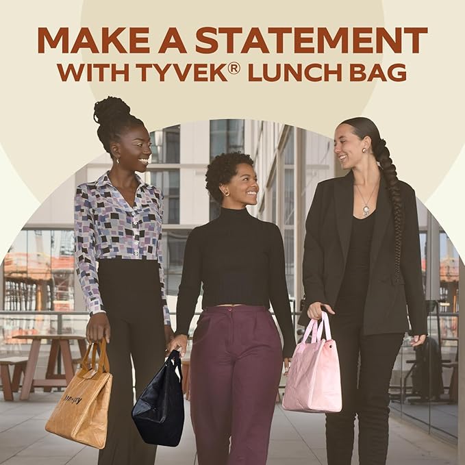 VonNova Insulated Lunch Box for Women, 7L Capacity, Leakproof Lunch Tote Bag, Durable Lunchbox made from Tyvek Material, Adult Cooler Bag for Work, Picnic, Travel and more (Whatever)