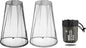 Premium Mosquito Head Net - Large & Long Length, Extra Fine Holes, Mesh | Premium Insect Netting 2 Pcs (Grey and Black) with Carrying Bag