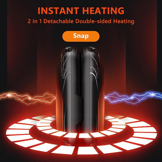 Rechargeable 6000mAh Pocket Hand Warmers - 20Hr Heating, Portable for Outdoor Sports, Camping, Hunting - Warm Gifts for Men, Women