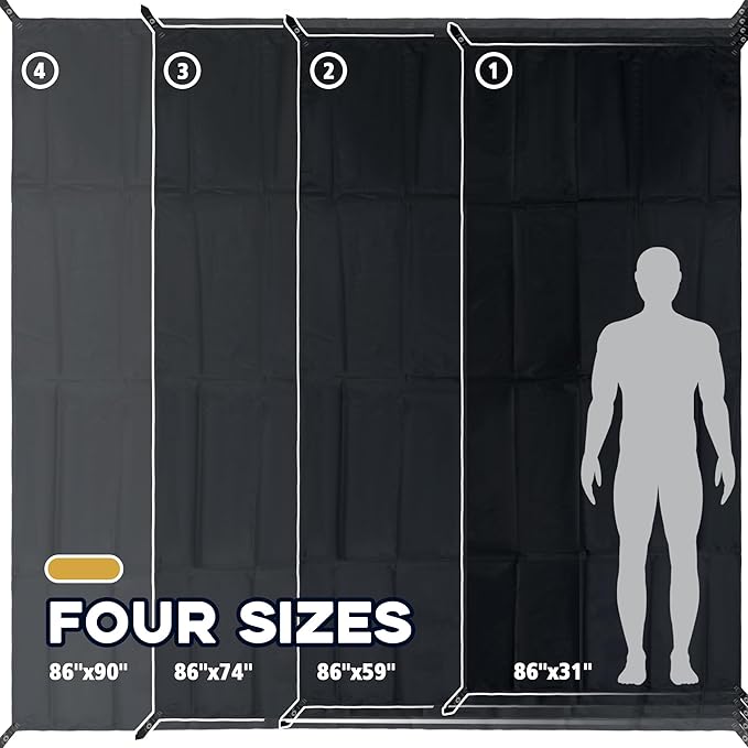 Ultralight Tent Footprint, Waterproof Tent Tarp for Under Tent PU 3000, 90''x 86'' Camping Cover for Hiking, Backpacking
