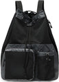 Lohol Large Mesh Drawstring Backpack with Shoe Bag, Durable Swimming String Sack with Handle for Sports Gym Yoga Beach Travel