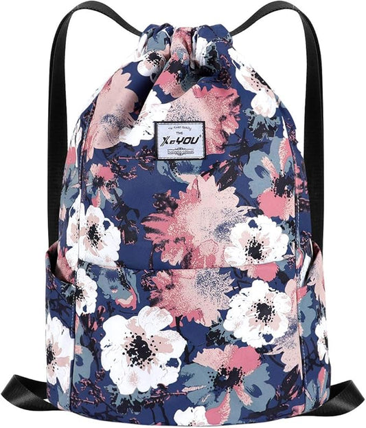 XEYOU Drawstring Sports Backpack Lightweight Gym Yoga Sackpack Shoulder Rucksack Casual Outdoor Daypack for Women and Men