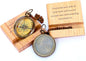 Trust in The Lord with All Your Heart - Proverbs 3: 5-6 Quote Engraved Compass with Wooden Stand, Christian Gift for Men for Women God's Compass Baptism Gifts | Graduation Gifts 2025 | Desk Decor
