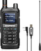 BAOFENG UV-17R Two Way Radio, Dual Band 144-148/420-450Mhz Handheld Ham Radio with Standard Antenna & High Gain Long Antenna, 1800mAh Li-ion Battery, 999 Channels, Manual DTMF, VOX, Support Chirp
