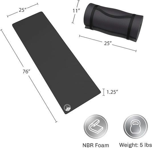 Foam Sleeping Pad for Camping - 0.75-Inch-Thick Waterproof Sleep Pad with Carry Straps for Cots, Tents, or Sleepovers by Wakeman Outdoors (Blue)