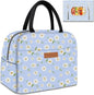 Cute Lunch Bag Women with Placemats, Insulated Lunch Box for Women, Placemats Keep Clean and Hygienic Durable Leakproof Thermal Bag High Capacity for Travel Picnic Insulated Lunch Bag