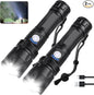 Rechargeable Flashlights 990,000 High Lumens - 2 Pack, Super Bright LED Flash Light with 5 Modes, 12 Hour Brightest Waterproof Handheld Flashlight for Home, Camping