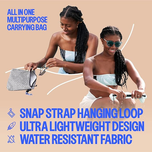 Acteon Wet Dry Bag, Large Travel Water-Resistant Swimsuit & Clothes Organizer, Foldable Pocket Sized Pool, Beach & Gym Bags, Fit for Bikini, Swim Workout Shoes & Towels, Toiletries, Dirty Laundry