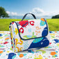Extra Large Picnic Blanket Waterproof & Sandproof, Machine Washable Beach Blanket, 79"X59" Outdoor Blanket for 4-6 Persons,Portable Picnic Mat with for for Grass,Park,The Beach Camping