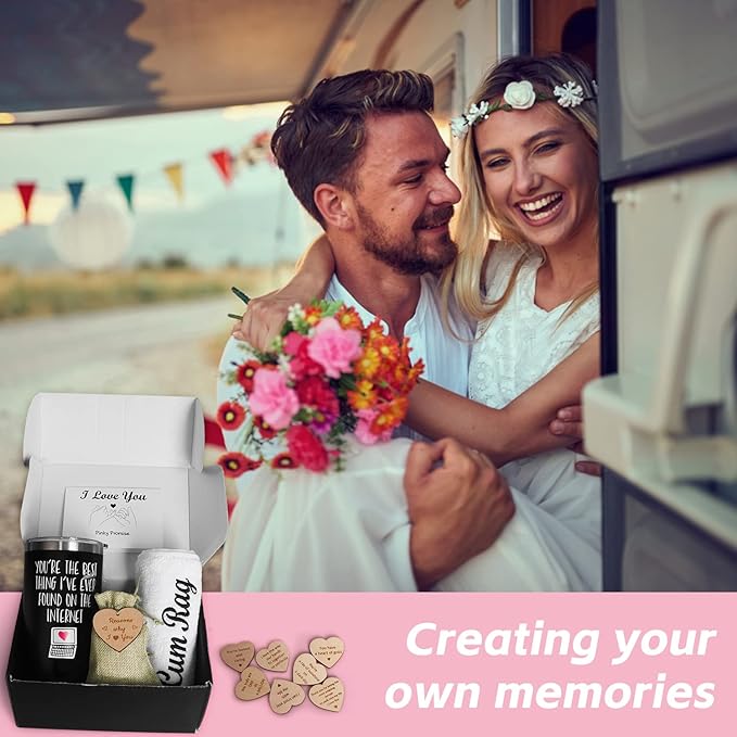 Gifts for Boyfriend Husband, Gift Box for Men,Gift for Father's Day Birthday Gifts Baskets for Men Fathers Day Box，Romantic Unique Meaningful Engraved Best Love Ideas Box Set