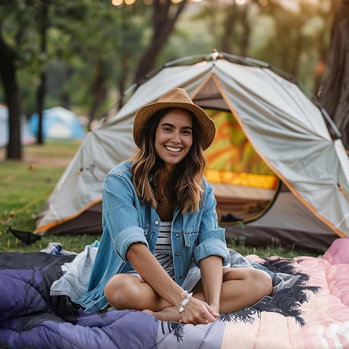 Outdoor Puffy Camping Blanket, Lightweight Windproof Warm Stadium Blanket, Packable Travel Camping Quilt for Cold Weather，Hiking, Backpacking,Sleeping, Hammock, Adventure 78"x 56"