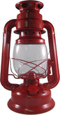 V&O 200-30030 Camper Brass Trim Oil Lantern, Red