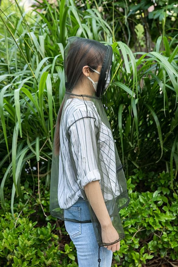 JOYGO FISHAN Mosquito Jacket Bug Jacket Super Light Outdoor Full Protection Clothing Not Cling To Your Skin One Size Fit All