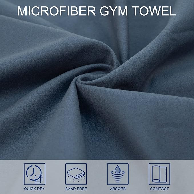 Camping Towel Microfiber Towel Perfect Sports &Travel Towel Super Absorbent Quick Dry Towel Gym Towel Suitable for Gym,Swimming,Hiking,Camping,Travel