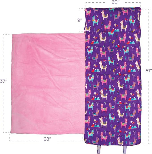 Stephen Joseph, Toddler All Over Print Nap Mat with Soft Blanket and Removable Pillow for Boys & Girls, Kids Sleeping Bag for Elementary, Daycare, Preschool with Carry Handle