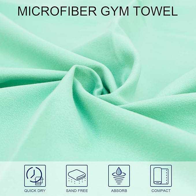 Camping Towel Microfiber Towel Perfect Sports &Travel Towel Super Absorbent Quick Dry Towel Gym Towel Suitable for Gym,Swimming,Hiking,Camping,Travel