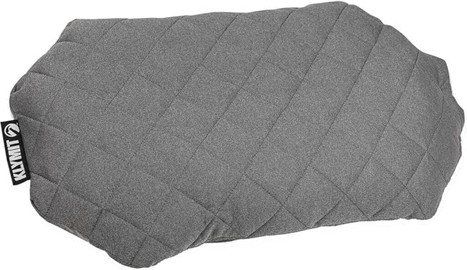 Klymit Luxe Travel Pillow and Insulated Static V Inflatable Sleeping Pad Bundle for Camping and Backpacking