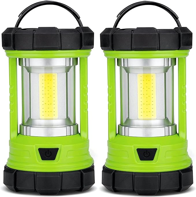 Rechargeable Camping Lantern, 3000LM 5 Light Modes Camping Light 4400 Capacity Phone Charger LED Impact-Resistant Flashlight Lantern Portable Waterproof Hurricane Lanterns for Emergency