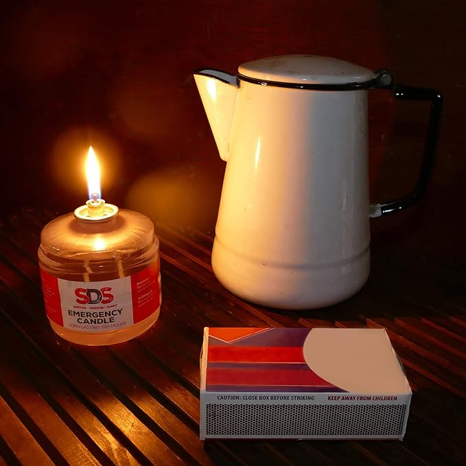 SDS Liquid Oil Candles Votive Candle Fuel Survival Candles Long Burning Candles for Emergency Candle 115 Hours