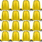KUUQA 12 Pcs Drawstring Backpack Bags Bulk Yellow Drawstring Bag Foldable Gym Bag Sports Cinch Sack String Backpack Storage Bags for Women Men Shopping Gym Travel Sports