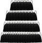Drawstring Backpack Bulk 42 Pcs String Backpack Drawstring Bags Cinch Bag Sackpack for Men Women Gym (Black)