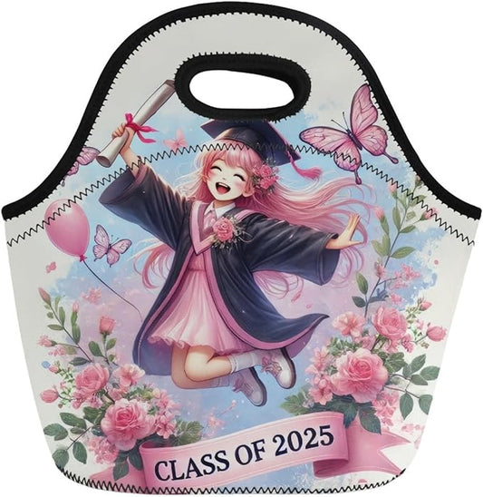Neoprene Lunch Bags Thermal Insulated Lunch Tote Bag Reusable Washable Neoprene Picnic Bag for Women Men