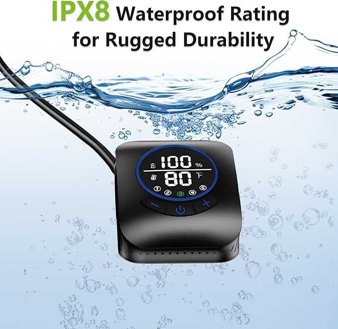 Portable Shower for Camping - 8000mAh Rechargeable Camping Shower with Filter,4 Spray Mode,Extra Long Hose,IPX8 Waterproof Outdoor Shower Pump Kit for Camping,Travel,Hiking,Beach,Car,Pet