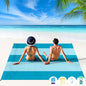 BYDOLL Beach Blanket 78''X81'' 4-7 Adults Oversized Lightweight Waterproof Sandproof Blanket for Beach Large Picnic Mat Travel Camping
