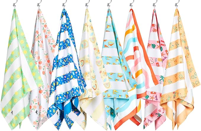 Dock & Bay Quick Drying Towel - for Sports, Gym, Travel, Yoga, Camping, Swimming - Super Absorbent, Compact, Lightweight - 100% Recycled Materials - Includes Bag - Variable Sizes