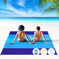 BYDOLL Beach Blanket 78''X81'' 4-7 Adults Oversized Lightweight Waterproof Sandproof Blanket for Beach Large Picnic Mat Travel Camping