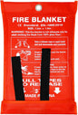 Emergency Fire Blanket for Home and Kitchen - 1 Pack Fire Fiberglass Suppression Blankets, Fire Extinguishing Blanket, Flame Retardant Protection for Home, Kitchen, Office, School, Grill, Car, Camping