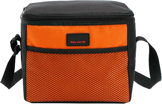 Nanxson 5L Lunch Bag Leakproof Thermal Cooler Lunch Box Adult Waterproof Insulated Lunch Tote Bag (5L,Orange)