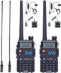BAOFENG UV-5R 8W Ham Radio Handheld 2 Way Radio Long Range Dual Band VHF UHF Rechargeable Amateur Portable Walkie Talkie for Adults Hiking Hunting Camping Skiing Trip, Chirp Compatible