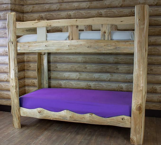 Cabin Comfort - Cot Sheet for Camping and RV Cots - Fits All Cot Size Beds Comfortably -72 x 28 Inches - Super Soft (1 Piece Cot (Fitted), Purple)