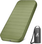 Riextec Self Inflating Sleeping Pad, Camping Mattress with Pump Sack, Memory Foam Camping Pad for Sleeping, 4” Thickness Sleeping Mat for Camping/Travel/Car/Tent, 4 Season Camp Air Mattress,Single