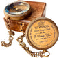 Inspiration Gift for Men Women Engraved Compass - Go Confidently - Thoreau Quote, You're Awesome Employee, Coworker Meaningful Gift for him her