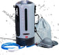 YETO 12L/3.17 Gallons Portable Camping Shower Portable Shower for Camping Camp Shower Solar Shower Outside Shower with Pressure Foot Pump and Handy Nozzle Camping Showers Camping Shower Bag, GREY-12L