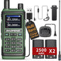 BAOFENG Ham Radios Long Range Handheld (Upgraded of UV-5R) UV-17M Walkie Talkies with Extra 2500mAh Battery,NOAA Weather Receiver,Frequency Copy, Type-C Charger,999CH Two Way Radio for Camping Hunting