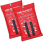 Emergency Fire Blanket for Home and Kitchen Fire Extinguishers for the House (2 Pack), Deluxe Fire Blankets Emergency for Home Fireproof Blanket Fire Retardant Blankets Fire Spray Emergency Blankets
