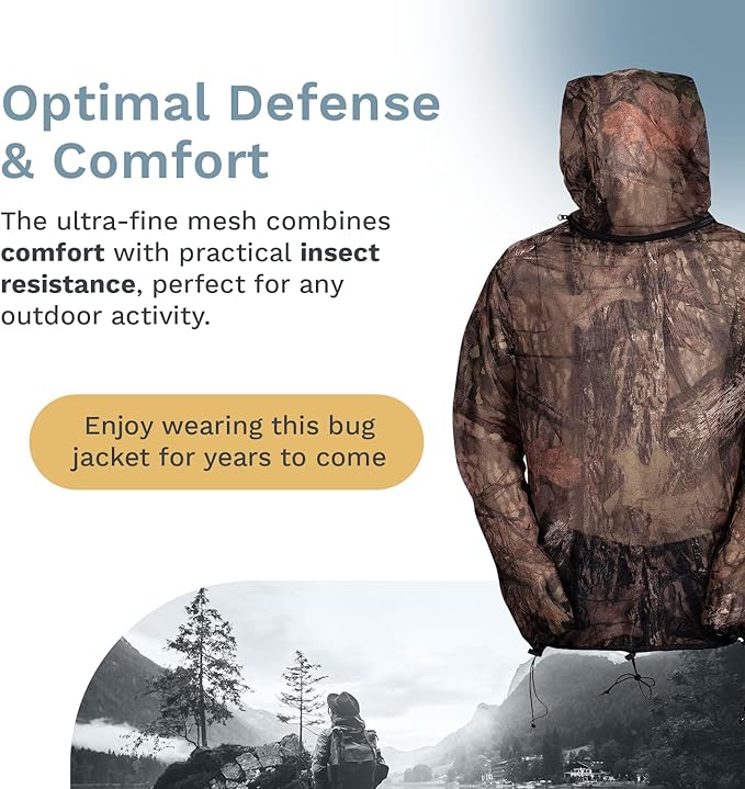 – Adult Mesh Bug Jacket with Hood in Realtree MO Country - Medium