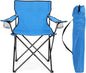 HaSteeL Folding Camping Chair & Carrying Bag, Foldable Camp Chair with Cup Holders for Adults, Portable for Lawn, Outdoors, Fishing, Hiking, Travel, Picnic, Beach, Oversized & Supports 275lbs (Blue)