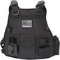 Heavy Duty Radio Harness Holder Tactial Chest Tool Pag Front Pounch Holster Pack MOLLE Vest Breathable 3D Mesh Liner Military Vest for Baofeng UV5R Motorola Kenwood Two Way Radio Walkie Talkie